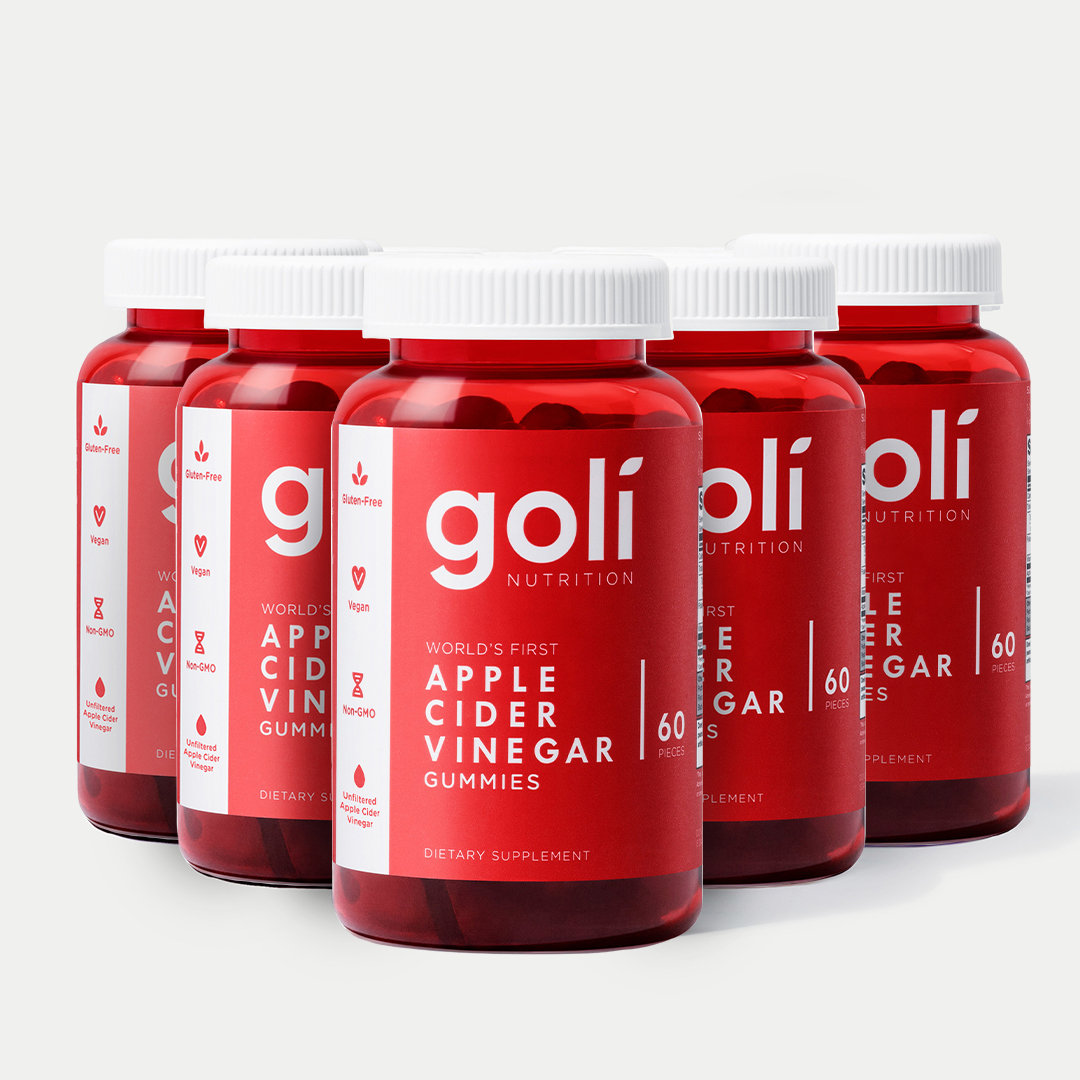 Goli Apple Cider Vinegar Gummy Vitamins - Vitamin B12, Gelatin-Free, Gluten-Free, Vegan & Non-GMO. America's #1 Apple Cider Vinegar Vitamin Brand