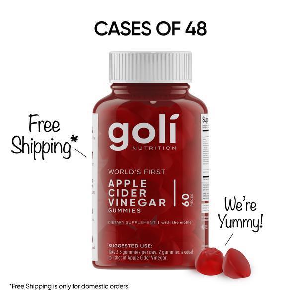 Goli Nutrition Apple Cider Vinegar Gummies  |  Unit = Case of 48