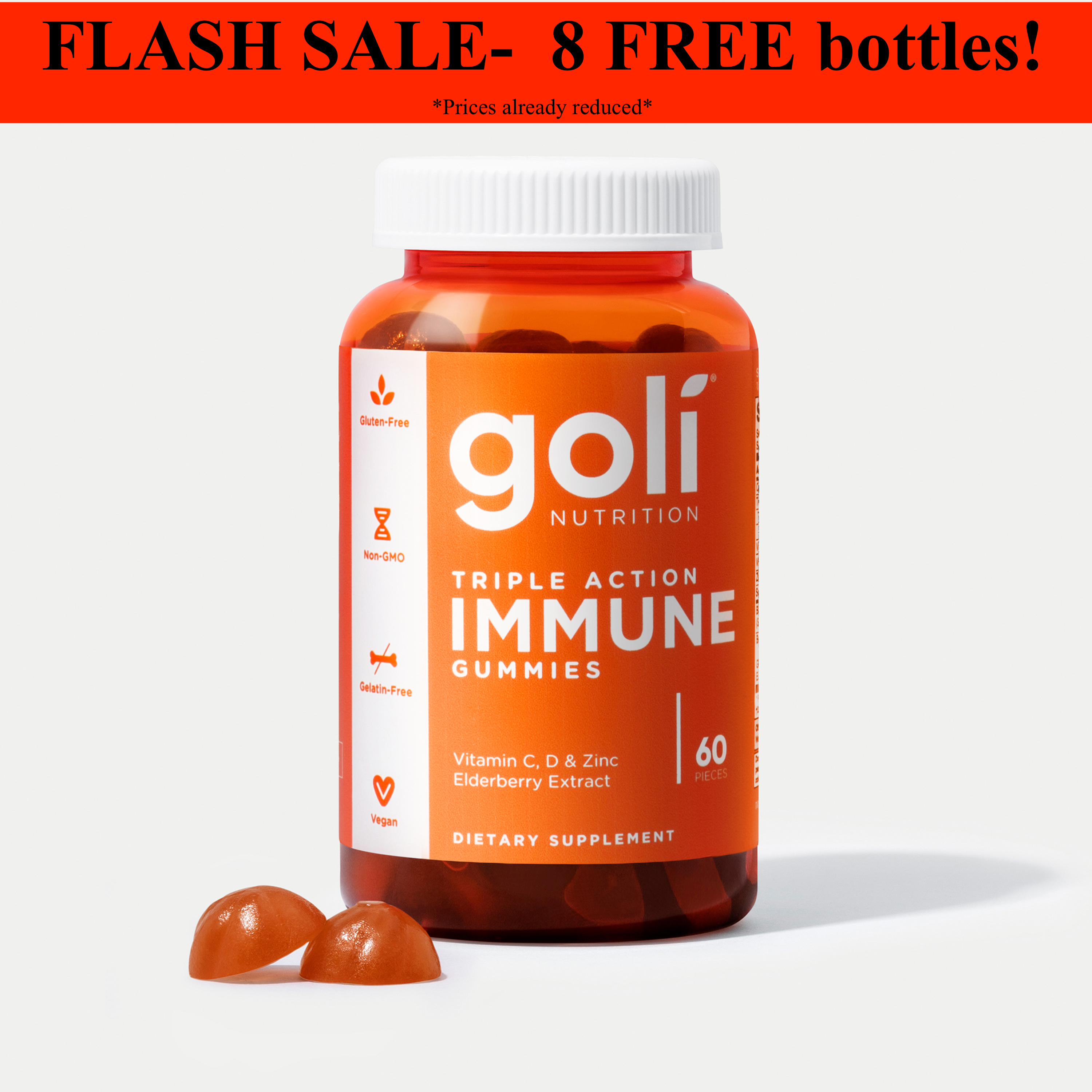 Goli Nutrition Immune Gummies  |  Unit = Case of 48 (TF)