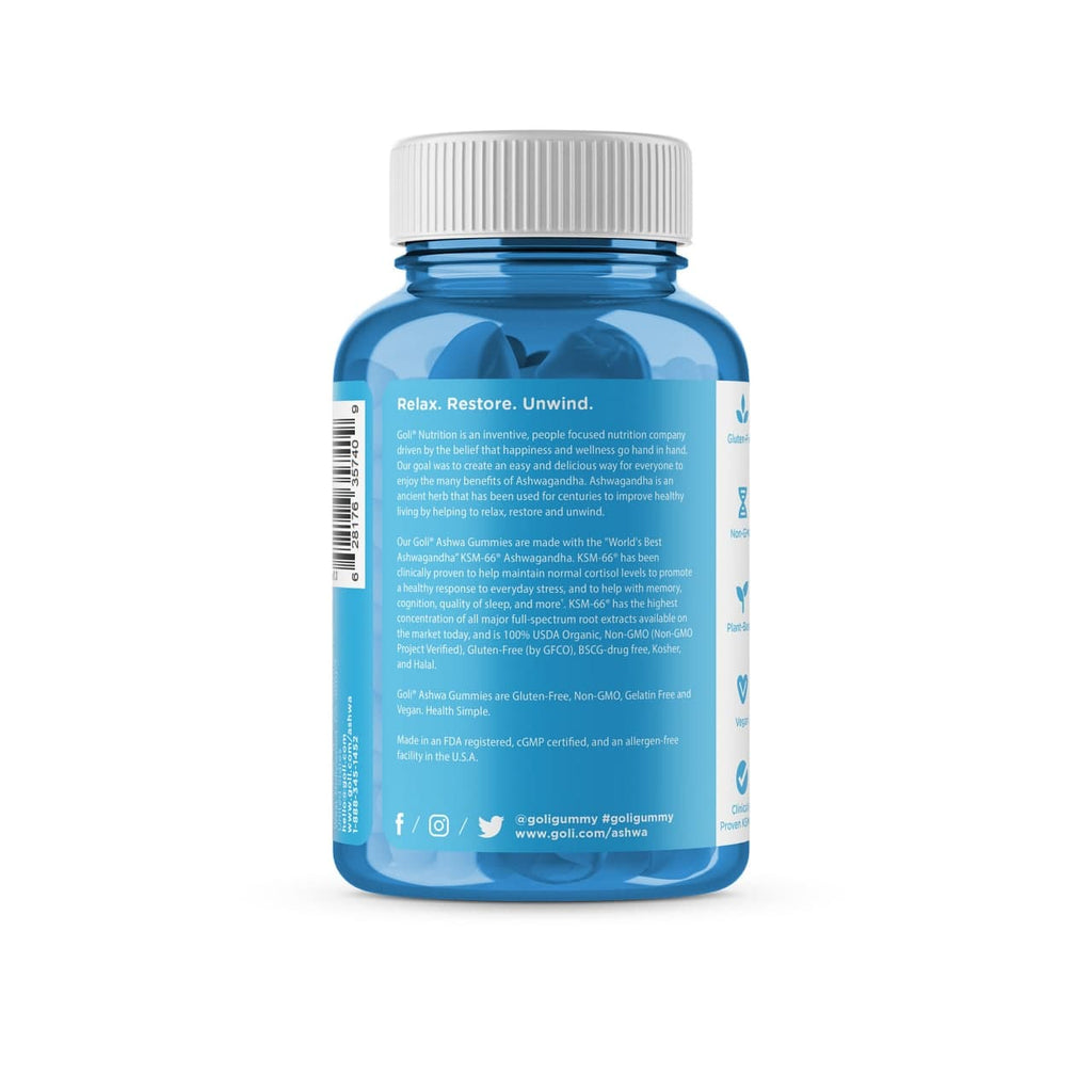 Goli Nutrition Ashwagandha Gummies  |  Unit = Case of 24 (TF)