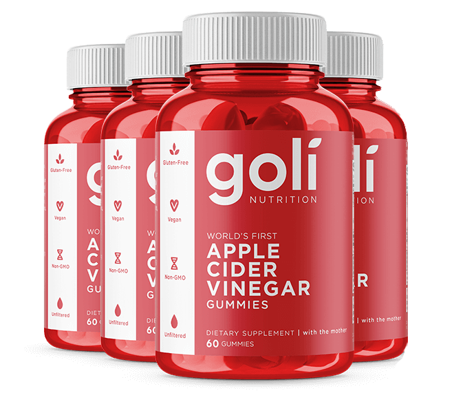 4 Bottles of Apple Cider Vinegar Gummies, Loyalty Bonus