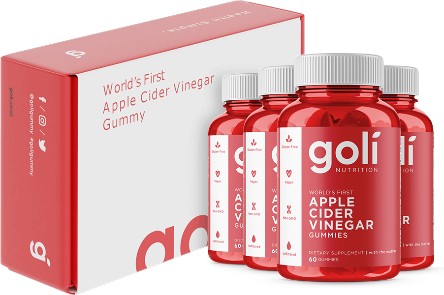 4 Bottles of Apple Cider Vinegar Gummies, Loyalty Bonus