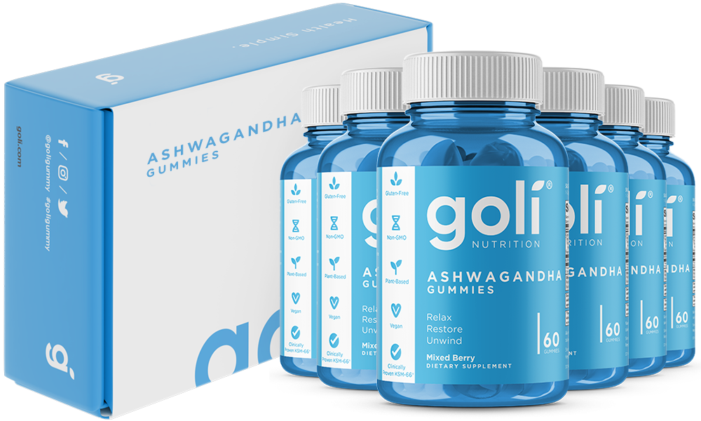 6 Bottles of Ashwagandha Gummies