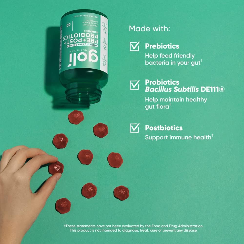 Buy 1 Get 1 FREE Goli® Probiotic+ Gummies