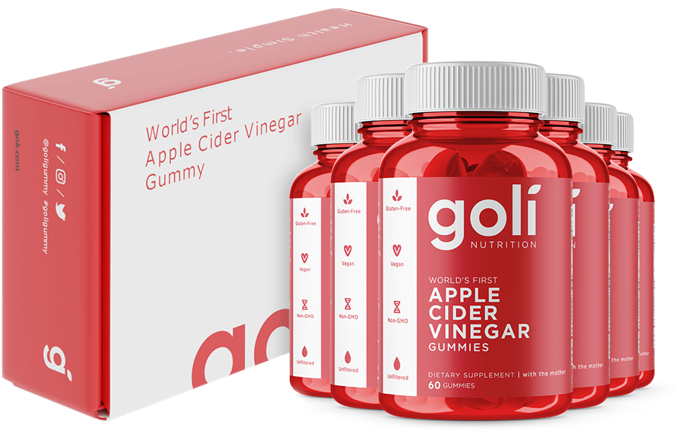 6 Bottles of Apple Cider Vinegar Gummies