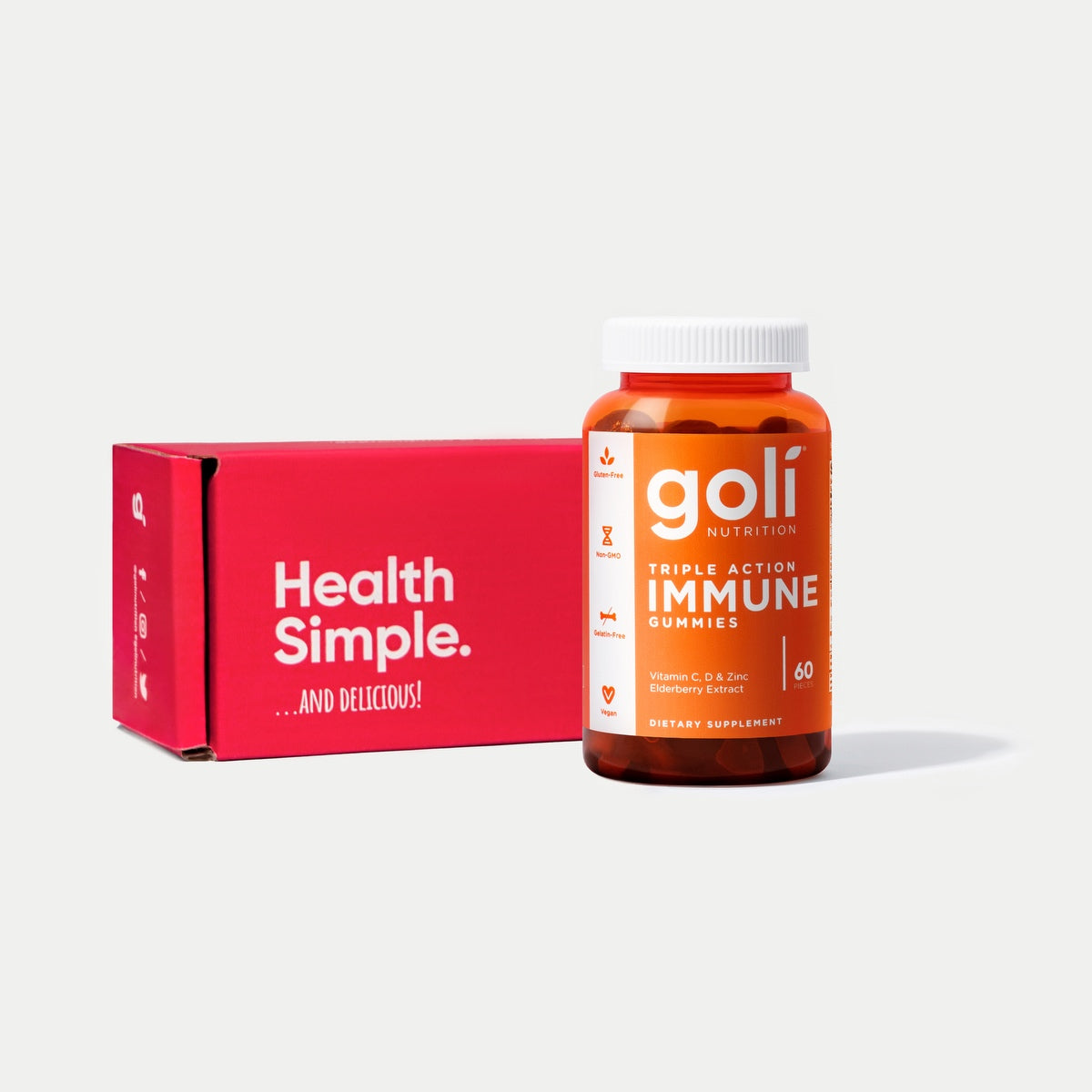 Goli Nutrition Immune Gummies  |  Unit = Case of 24 (TF)