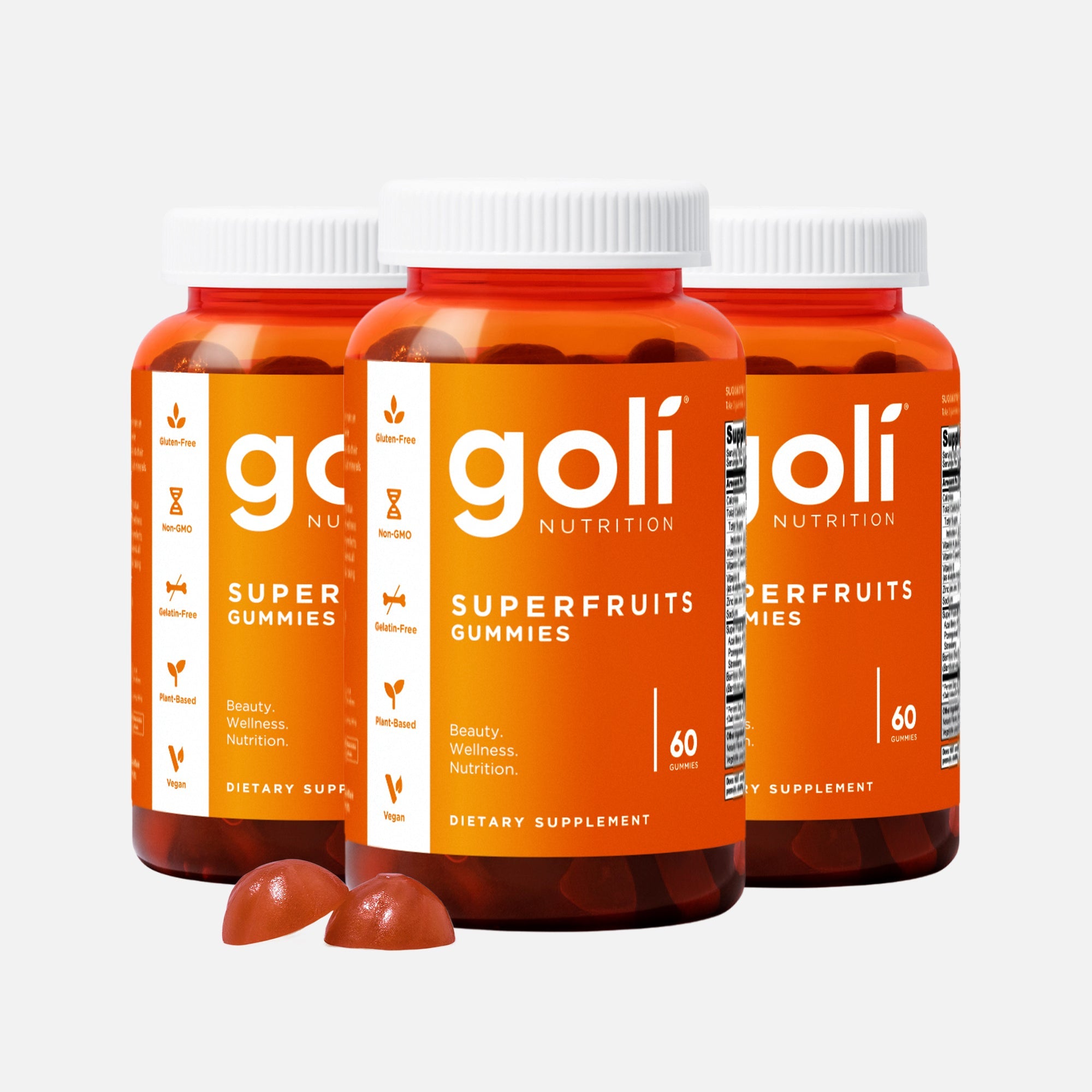 3 Bottles of Superfruits Gummies
