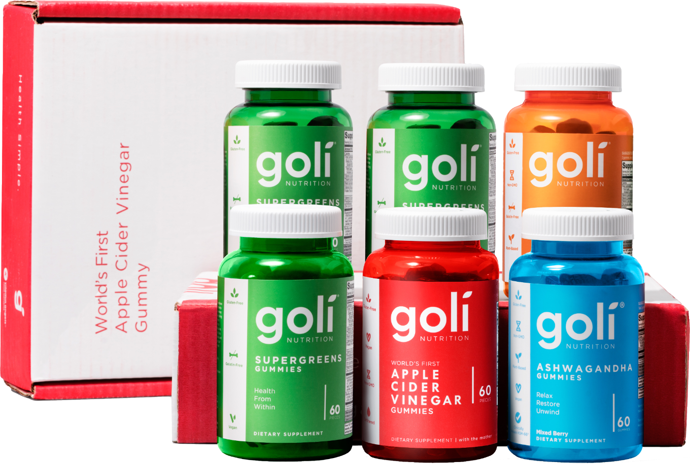 Bundle Pack - Supergreens, ACV, Ashwa & Superfruits