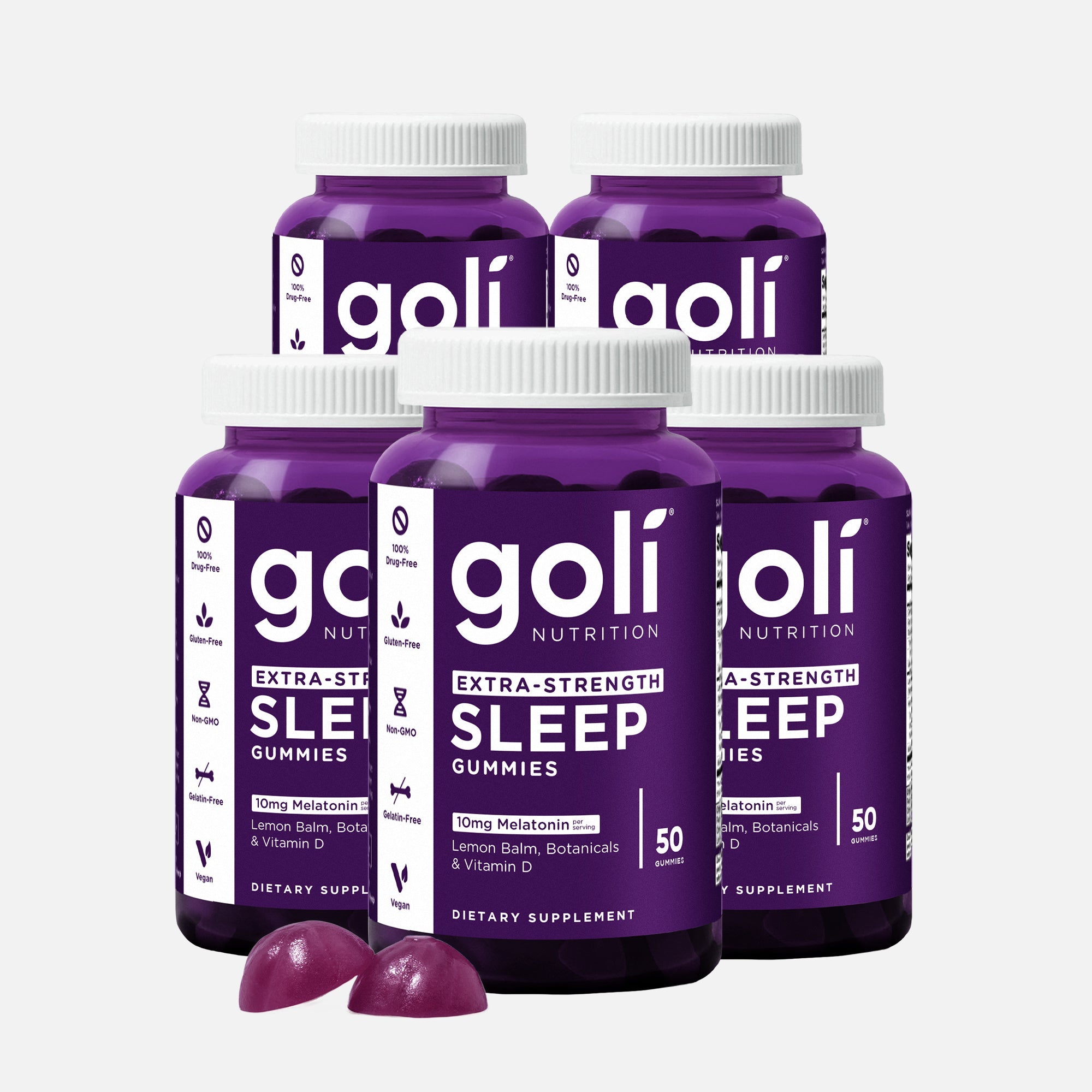 5 Bottles of Extra-Strength Sleep Gummies